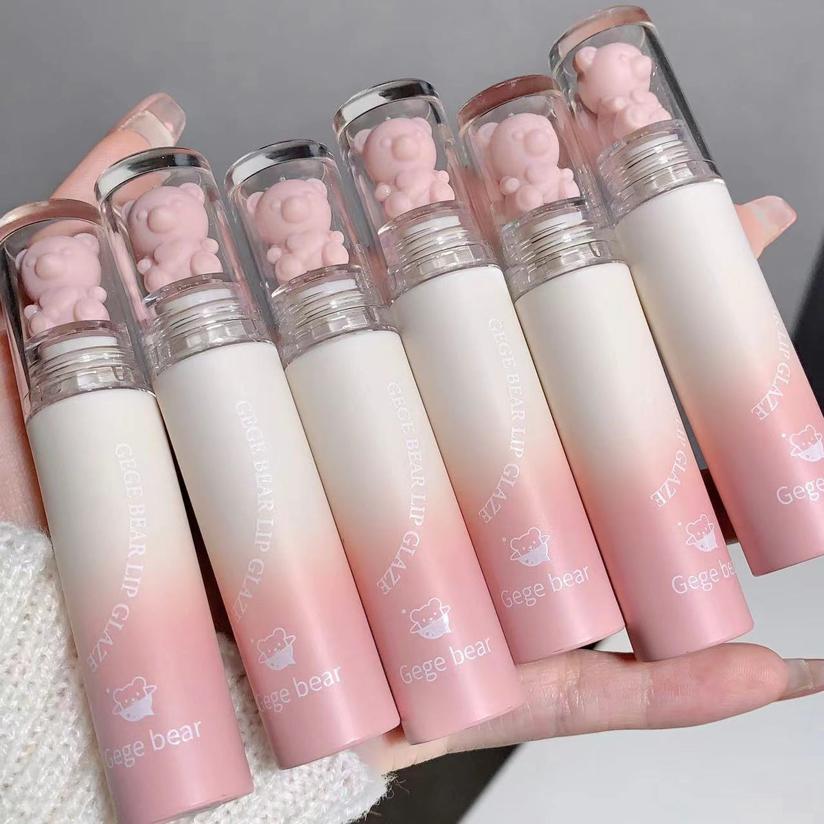 Gege Bear Cotton Lip Lacquer Matte Velvet Matte Moisturizing Lipstick