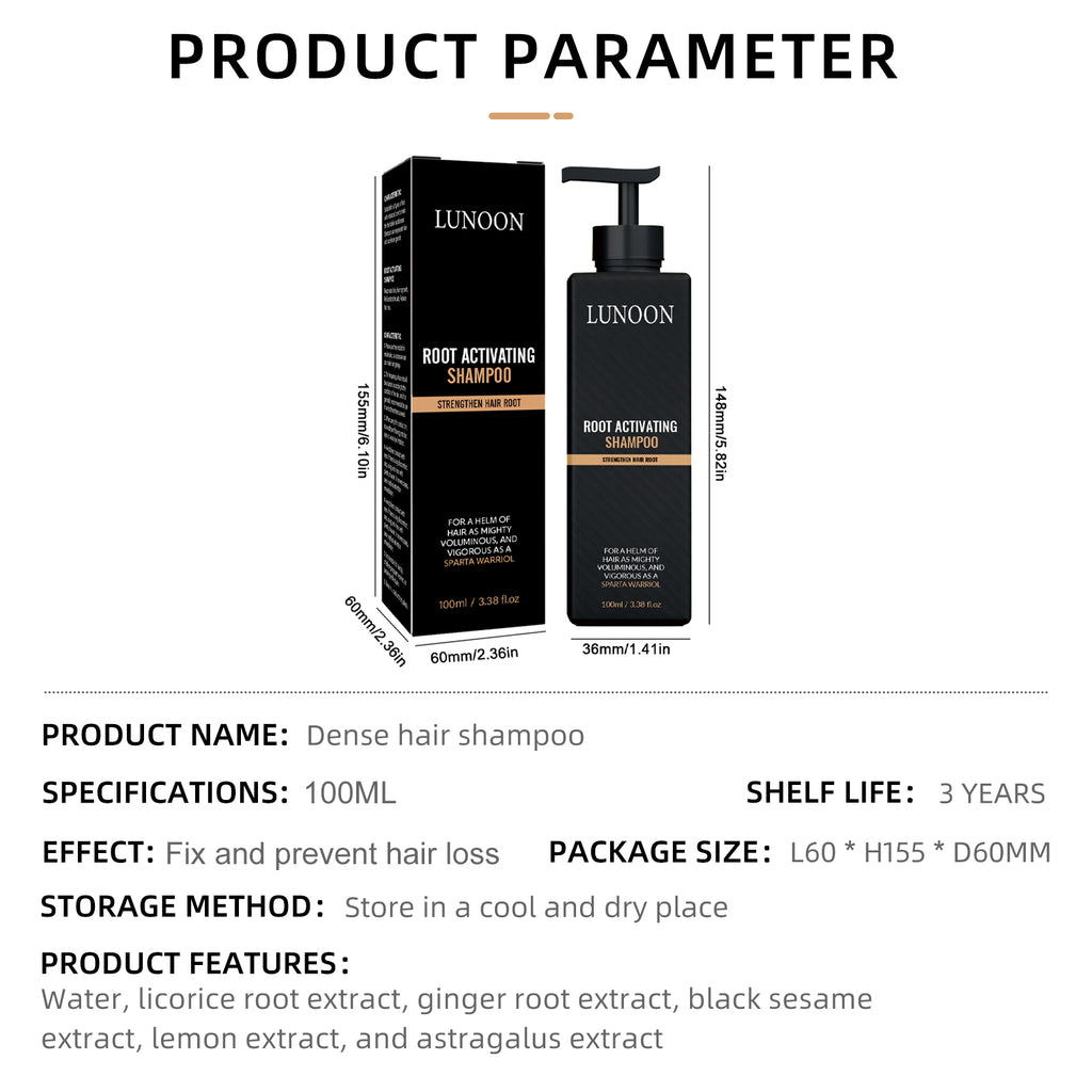 Lunoon Home Men And Women Fashion Simple Dense Hair Shampoo