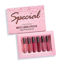 Langmanni Lipstick 6 Count Set Matte Velvet Lip Gloss