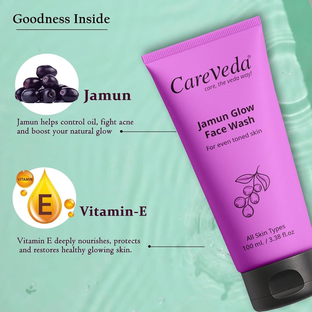 CareVeda Jamun Glow Face Wash 100 ml