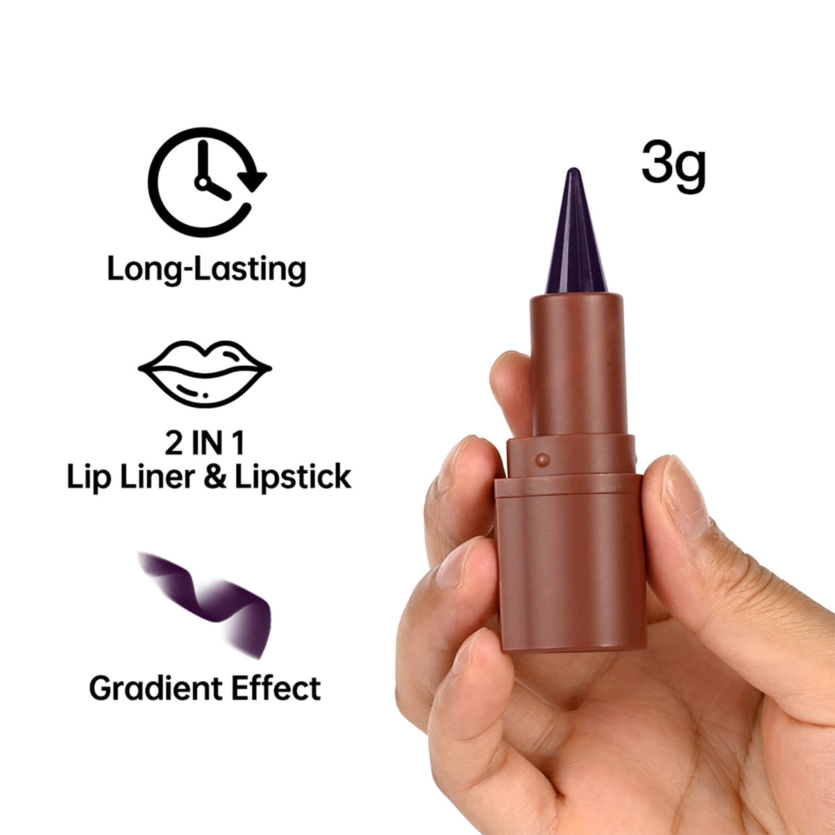 Lakerain Lipstick Lip Liner No Stain On Cup Moisturizing Matte