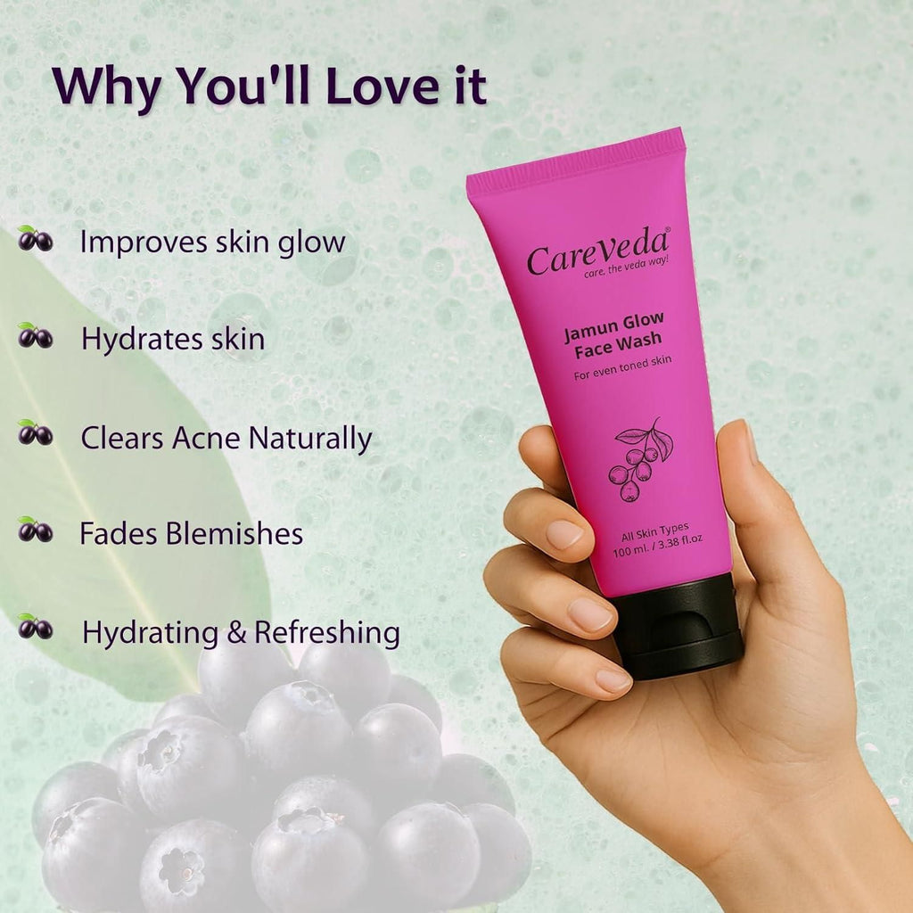 CareVeda Jamun Glow Face Wash 100 ml