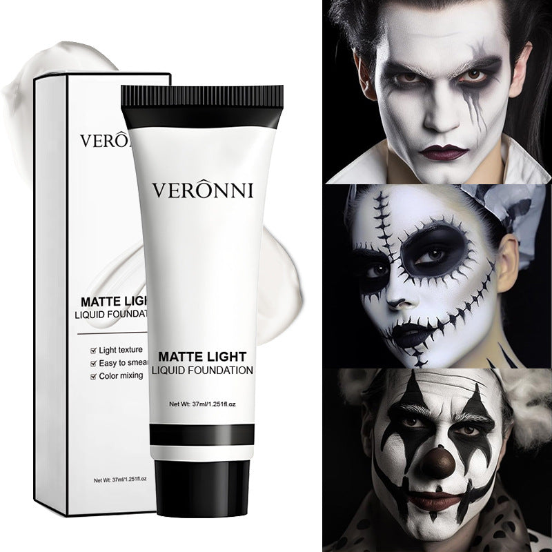 Veronni Pure White Foundation COS Stage Makeup Concealer Long-lasting And Smudge-proof