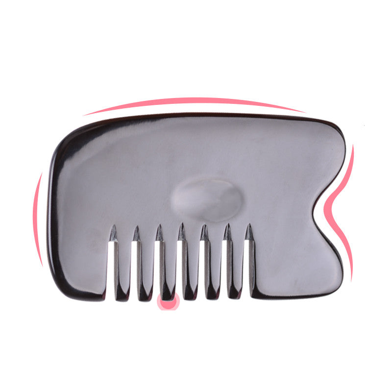 Cow Horn Scraping Comb Scalp Scalp Meridian Comb
