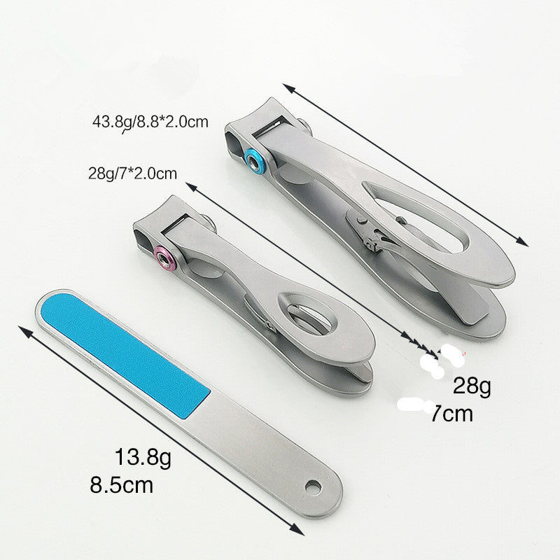 Metal splash-proof big mouth nail clippers