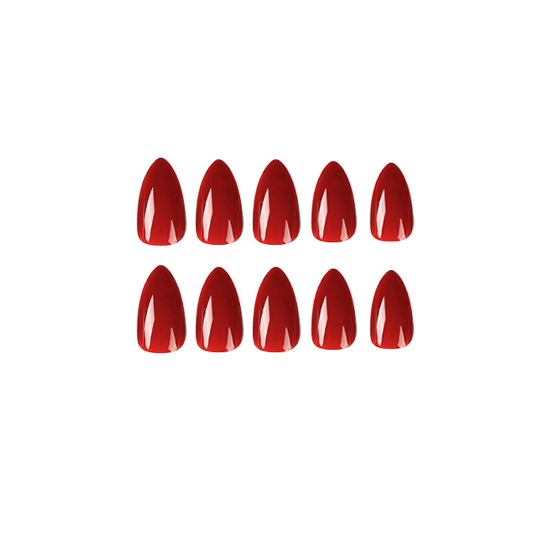 Wear Armor Mid-length Solid Color Nail Shaped Piece