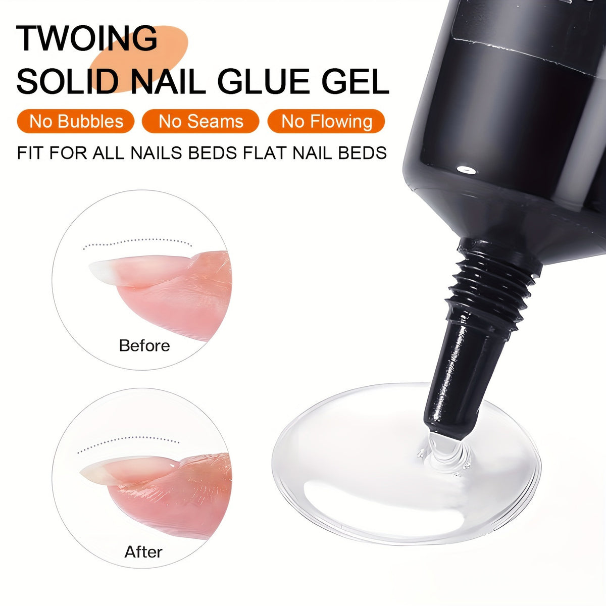 Nail Multi-functional Shape Solid Nail Glue