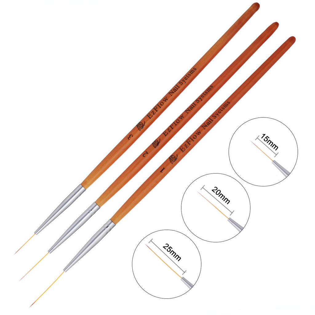 EZFlow Log Three ted Nail Art Brush Tool