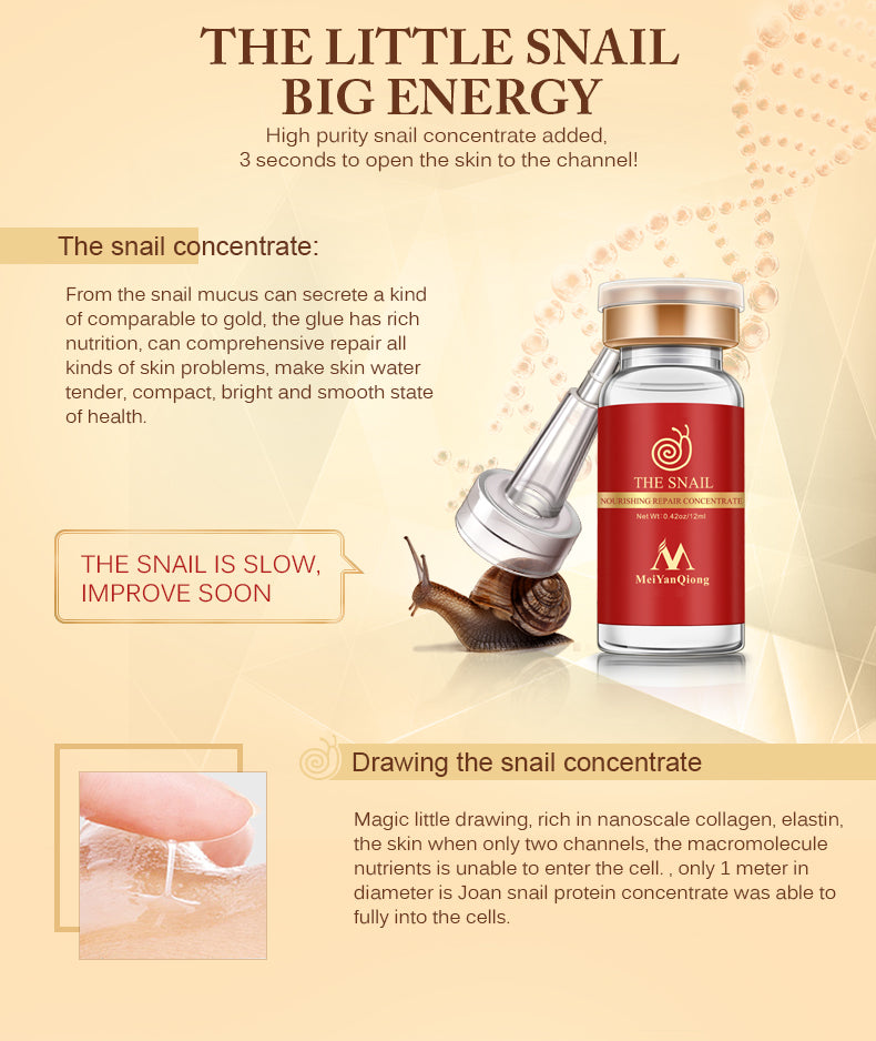 MeiYanQiong Beauty Qiong Snail Nourishing and Nourishinging Liquid 12ml