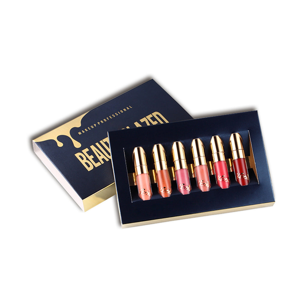 Kissing Beauty glazed 6 lipstick set