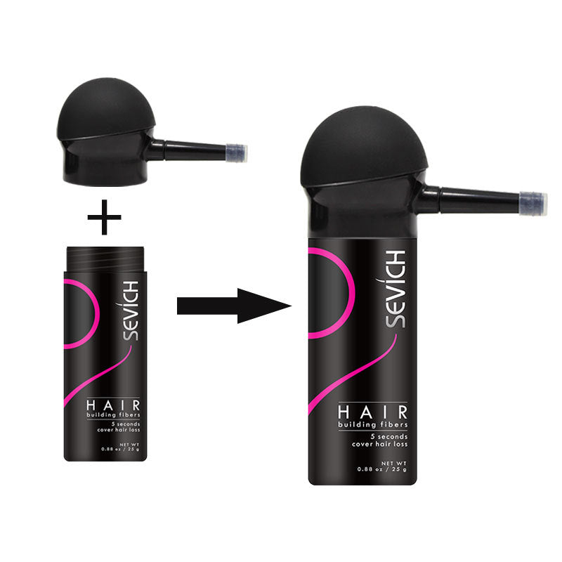 Sevich Keratin Hair Fiber Spray Applicator Hair Building Fiber Applicator Spray Nozzle Hair Sprays For Hair Loss Extensions