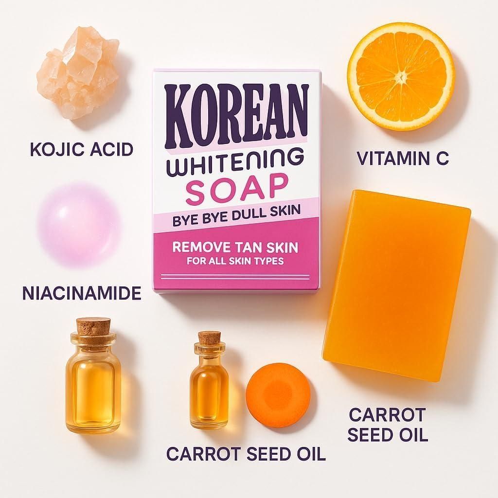 Korean Brightening Soap 100 gm Pack of 1