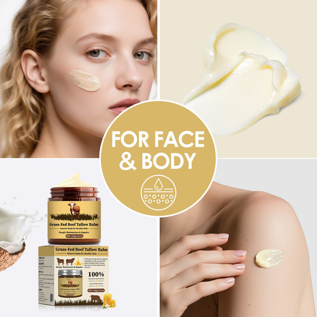 Grass-Fed Beef Tallow Moisturizing Cream Replenishment Skin