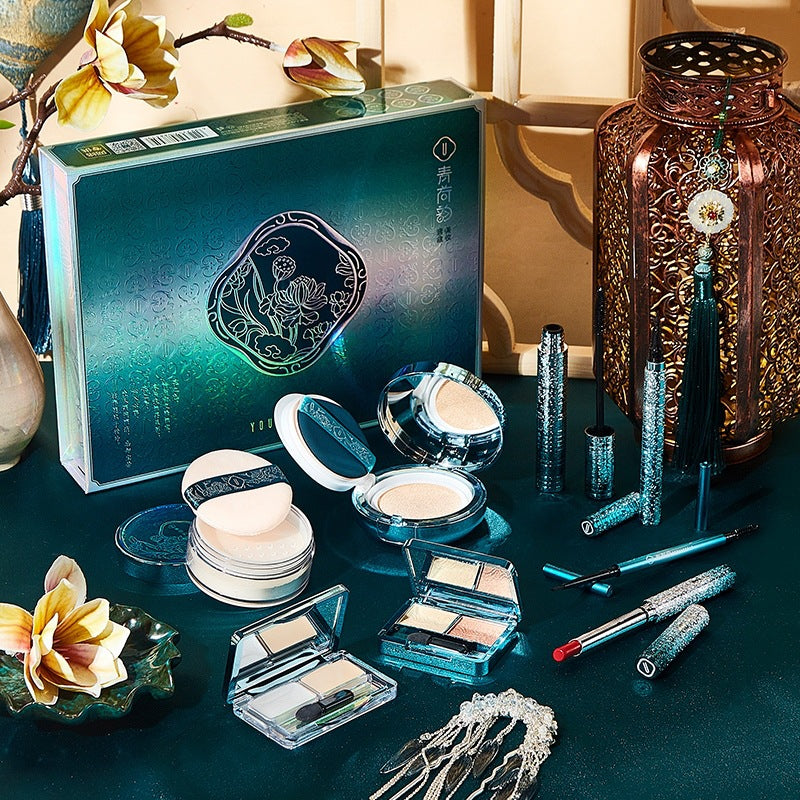 Youliyoula Makeup Set Eight-piece Air Cushion Lipstick Set