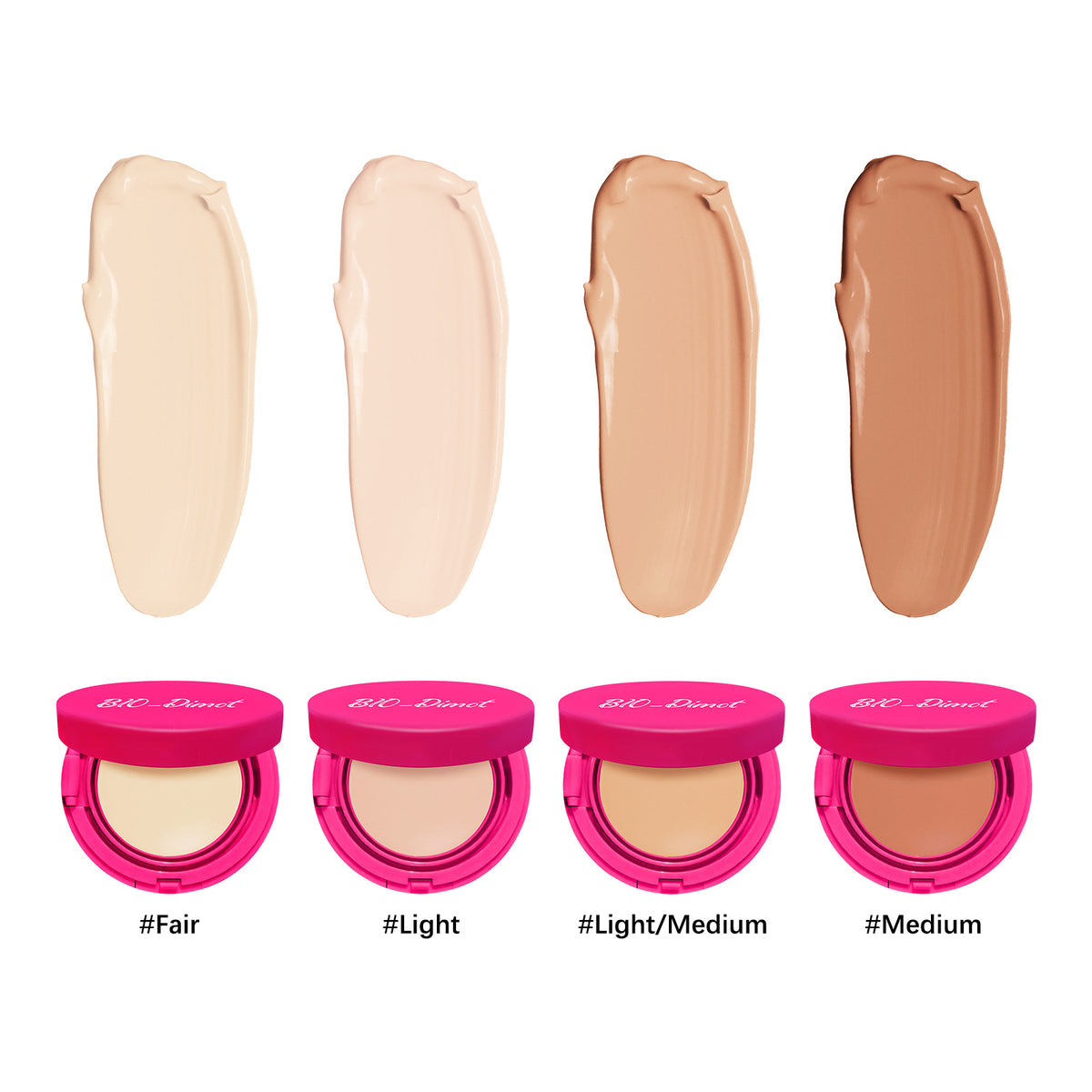 Bio-Dimot Foundation Cream Lightweight Moisturizing Nude Makeup Lasting