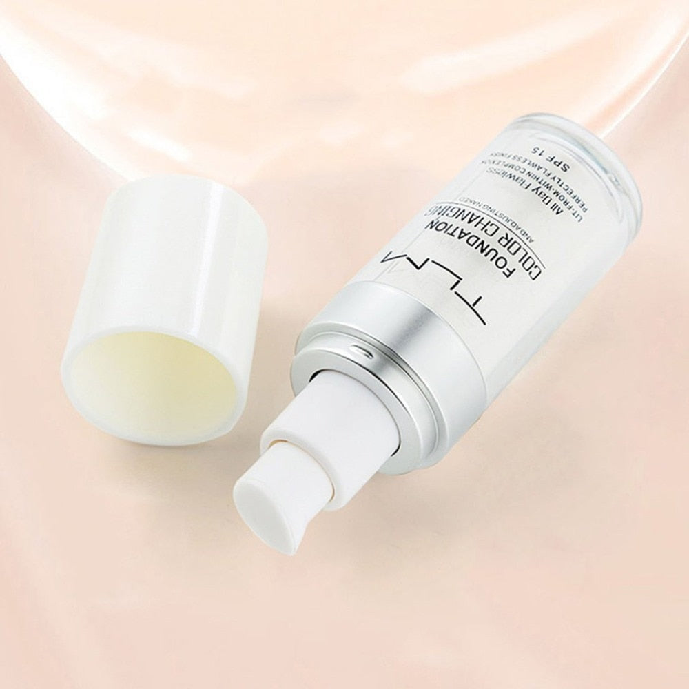 TLM Temperature Liquid Foundation Concealer Portable Natural Color Makeup Foundation BB Concealer
