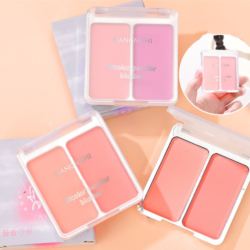 Liangnishi Two-tone Blush Nude Makeup Matte Natural Nourishing Integrated Long Lasting Color Rendering