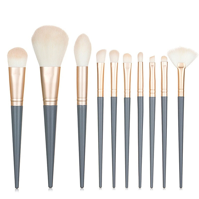 Bluebridge 10 Makeup Brushes Suit Foundation Face Powder Eye Shadow Brush Complete Set