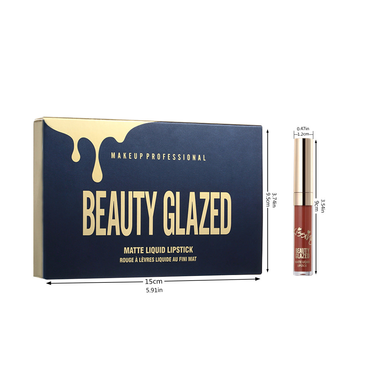 Kissing Beauty glazed 6 lipstick set