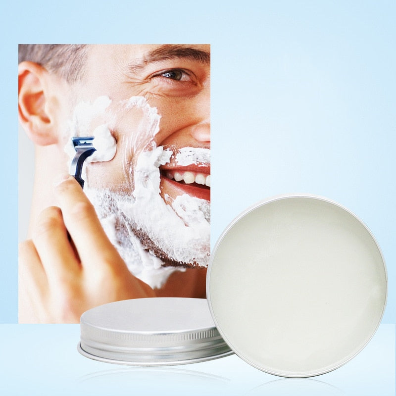 Peppermint Mint Scented Men's Shaving Soap Shaving Cream Aluminum Boxed Foam Rich Gentle Handmade Shave Soap Shave Beard Cream