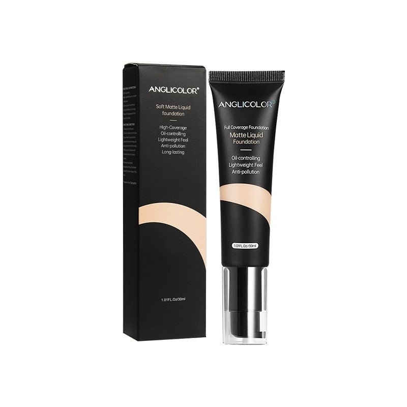 AngliColor Liquid Foundation Concealer Long Lasting Smear-proof Makeup Oil Control And Moisturizing