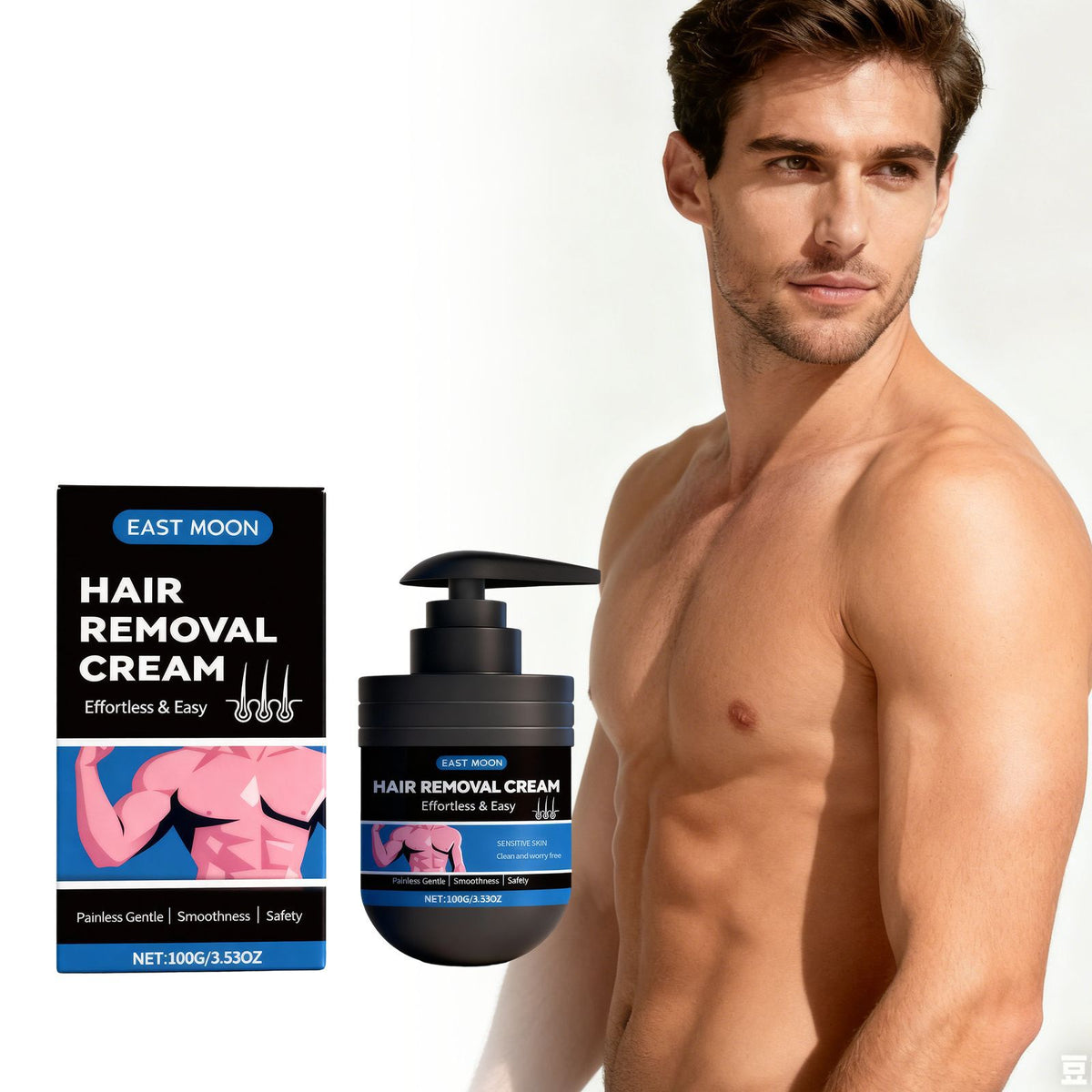 East Moon Men's Body Hair Removal Cream