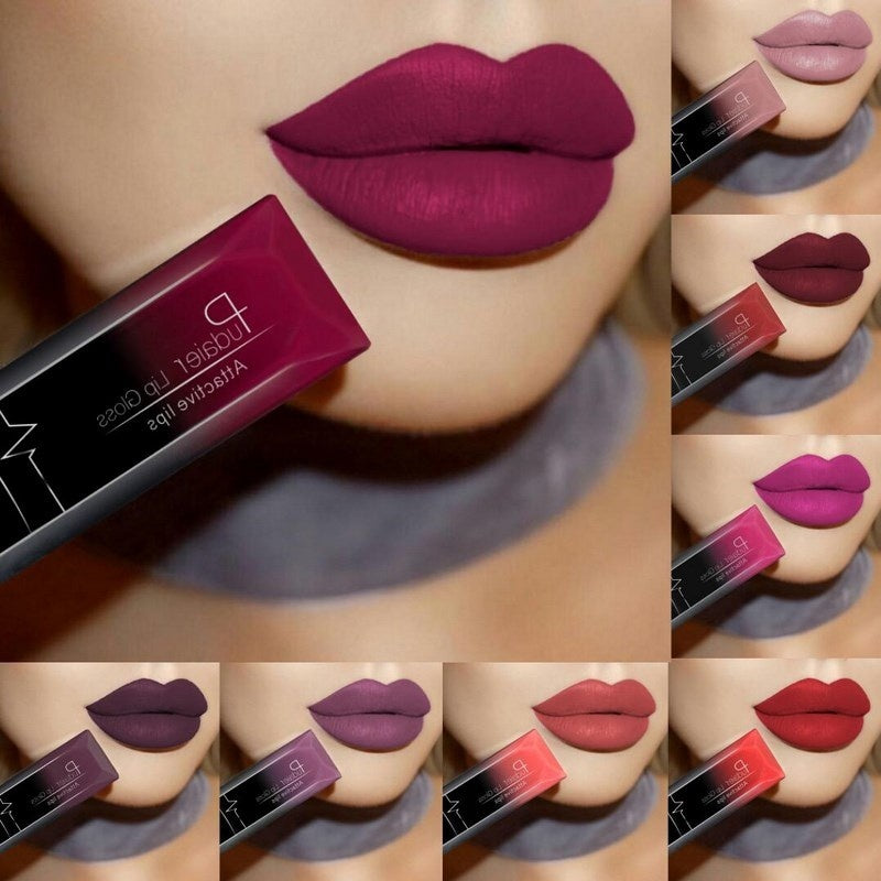 Pudaier Makeup matte matte lip gloss lipstick
