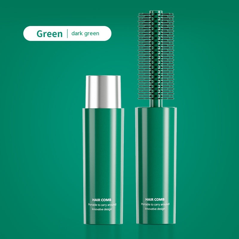 Portable Hair Curling Comb Inner Buckle Cylinder Rolling Comb