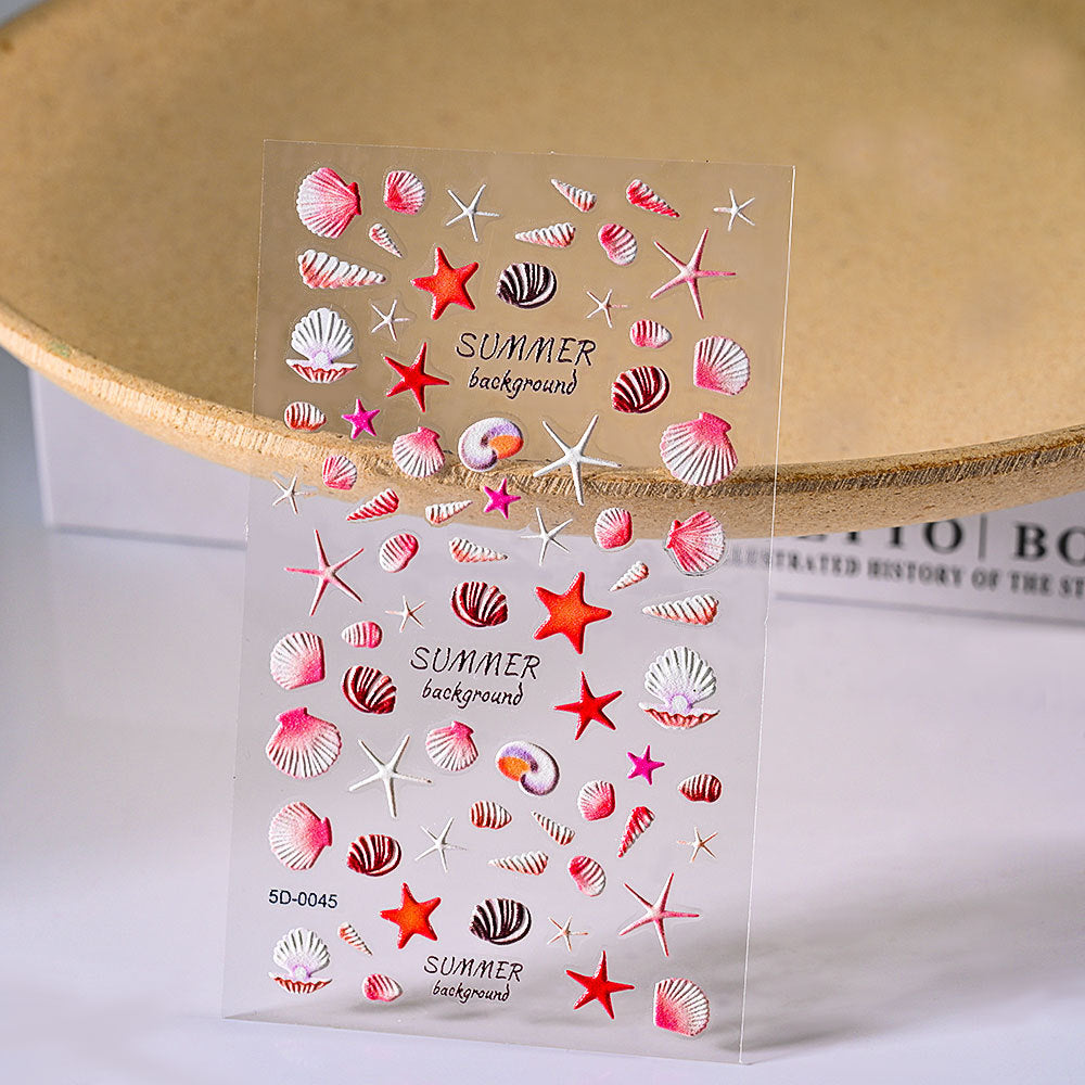 3D Ocean Wind 5D Comfort Nail Sticker