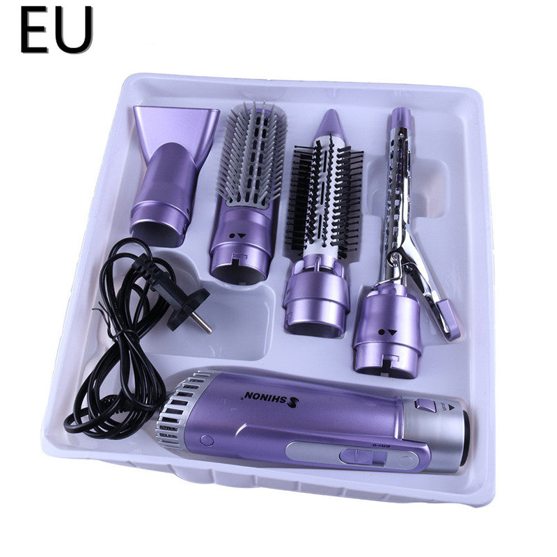 Shinon Multifunctional Electric Straightening Comb Egg Roll Hair Dryer Curling Stick Straight Curl
