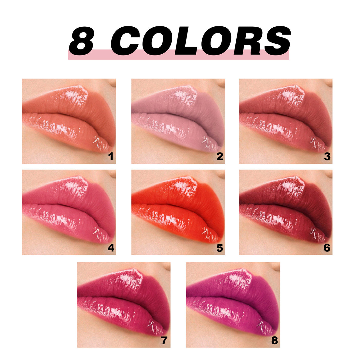 Handaiyan Press Lipstick Lip Balm Color Rendering Mirror Water Light
