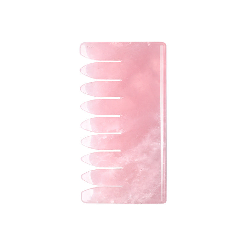 Jade Comb Crystal Head Massage Comb Meridian Comb
