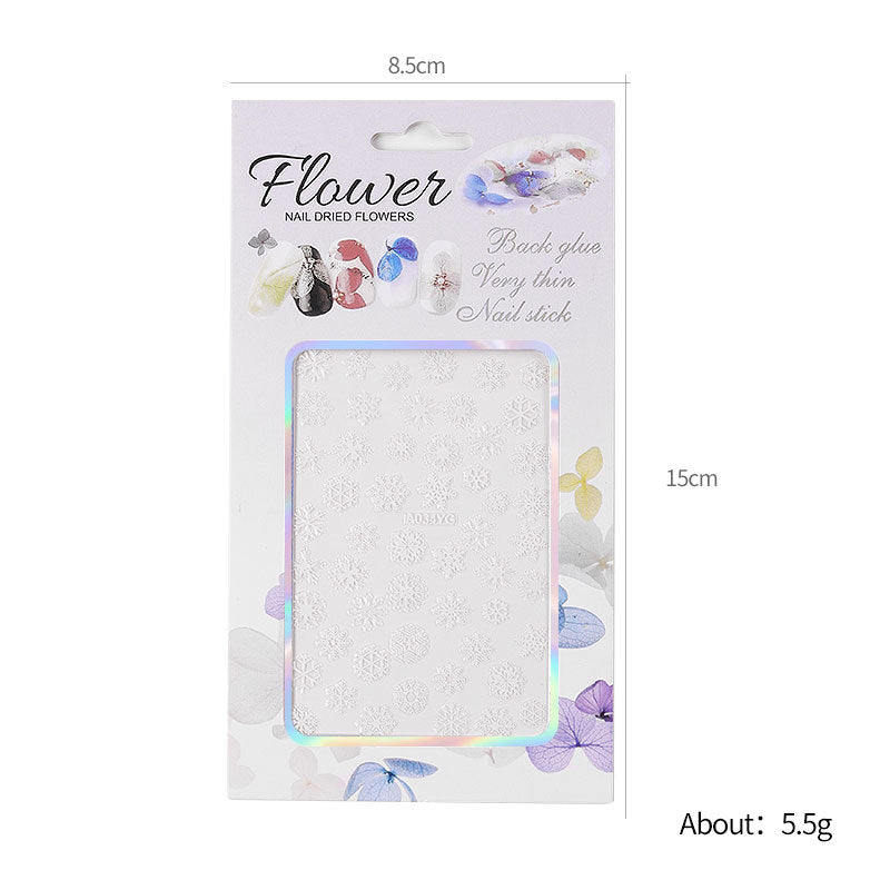 Flower New Halloween Party Luminous Adhesive Nail Stickers
