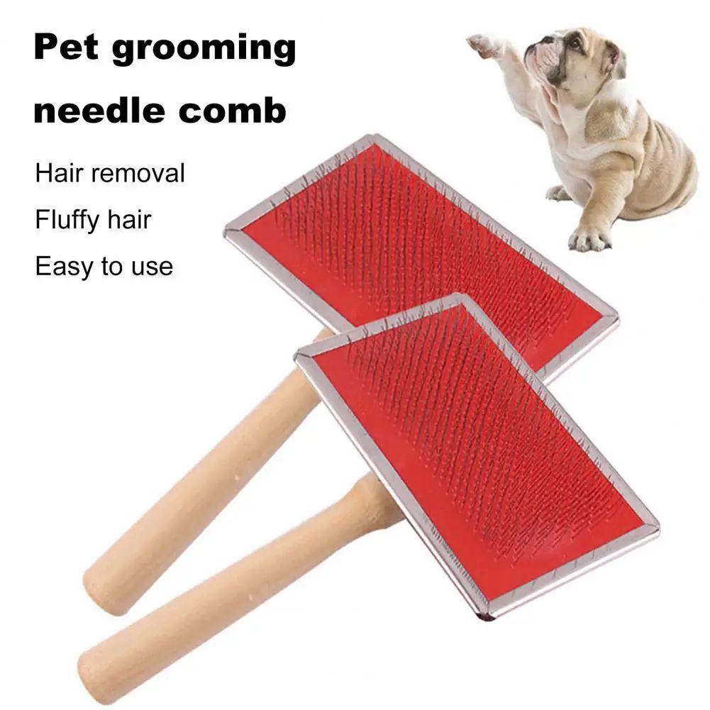 Pet Grooming Comb Durable Dog Cat Brush Gentle Stainless Steel Pet Comb For Removing Fur Tangles Safe Grooming Tool For Pets