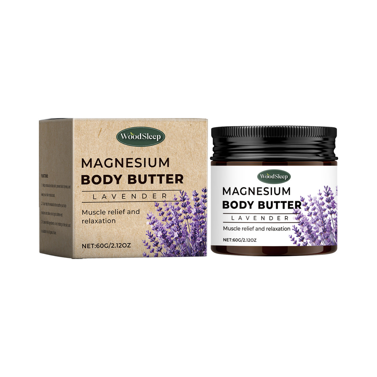 WoodSleeep Lavender Magnesium Body Soothing Cream