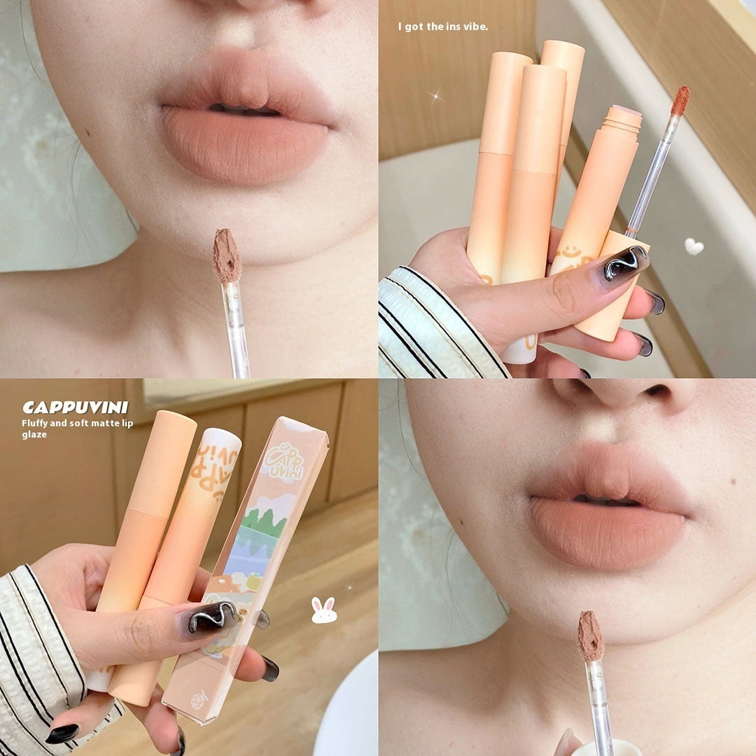 Cappuvini Velvet Student Lip Balm Nude Color Series Low Saturation Plain Lipstick