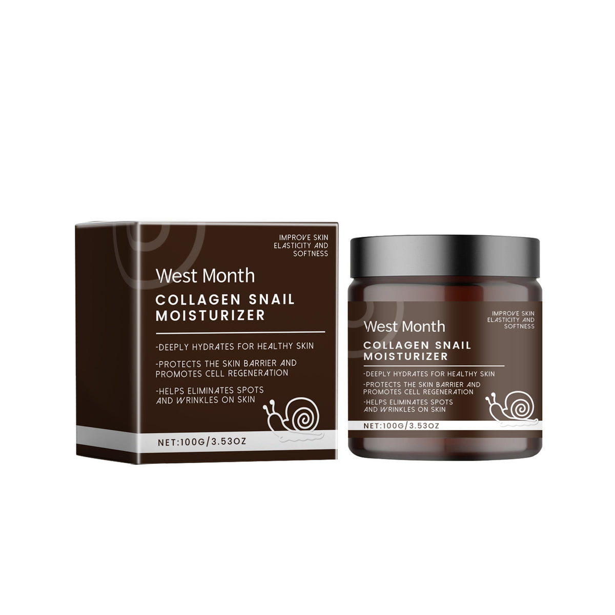 West Month Snail Moisturizing Facial Cream Nourishing And Tender