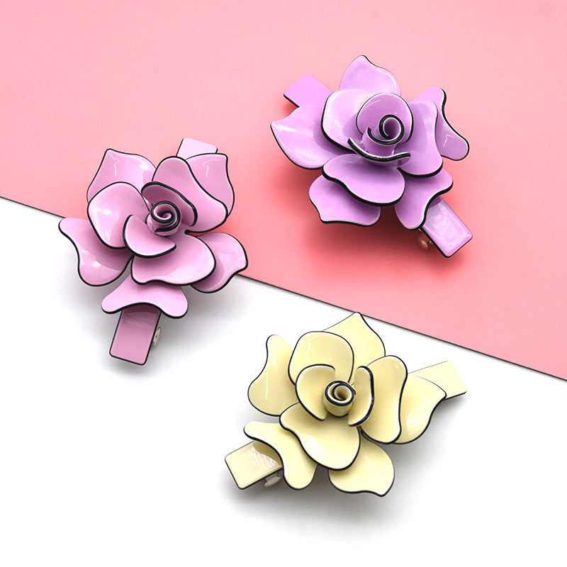 Women's Summer Cute Camellia Barrettes