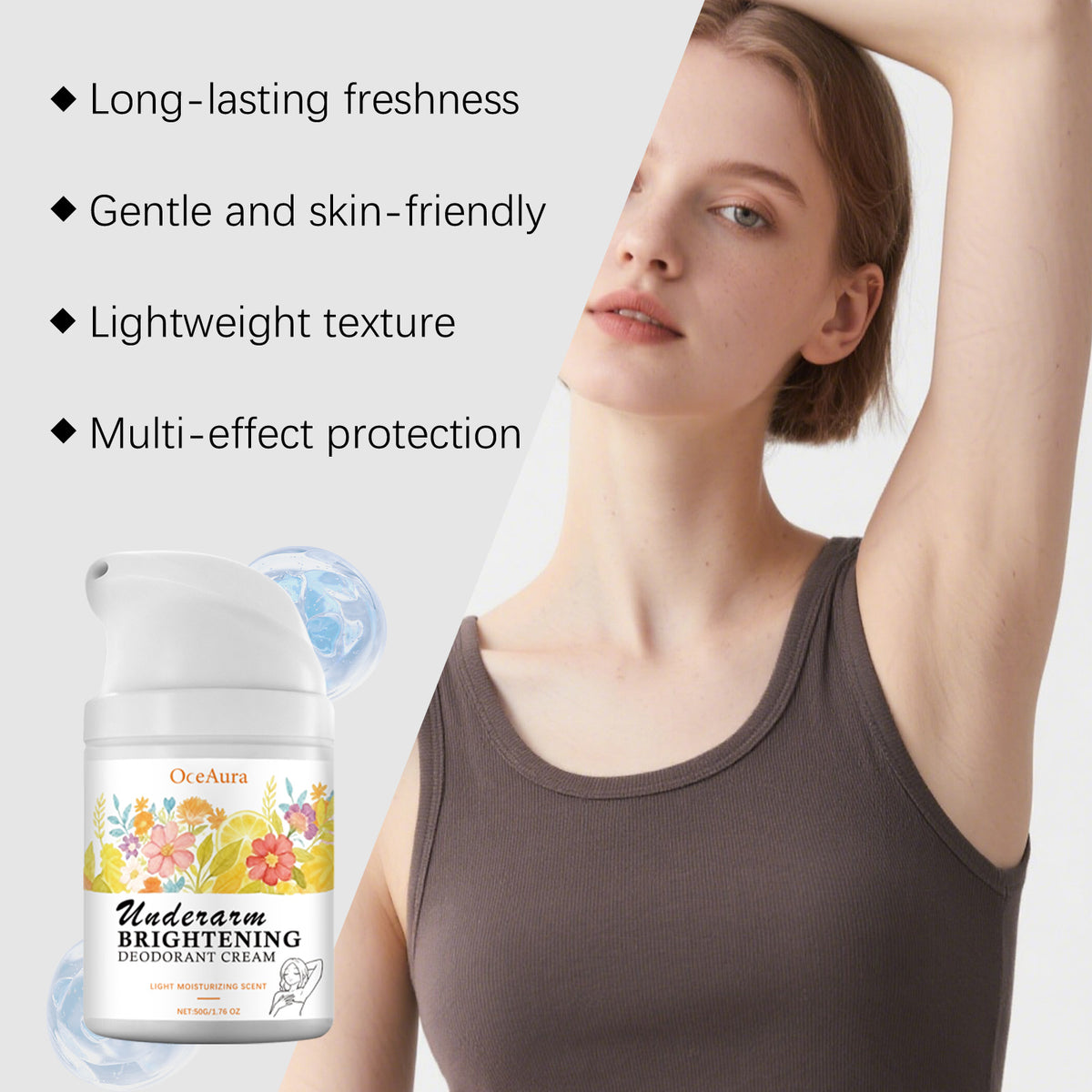 OceAura Underarm Brightening And Deodorant Cream