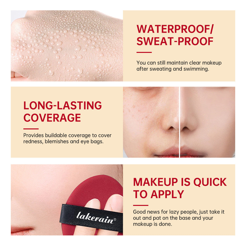Lakerain Clear And Light Natural Concealer Cold Color Cushion Liquid Foundation