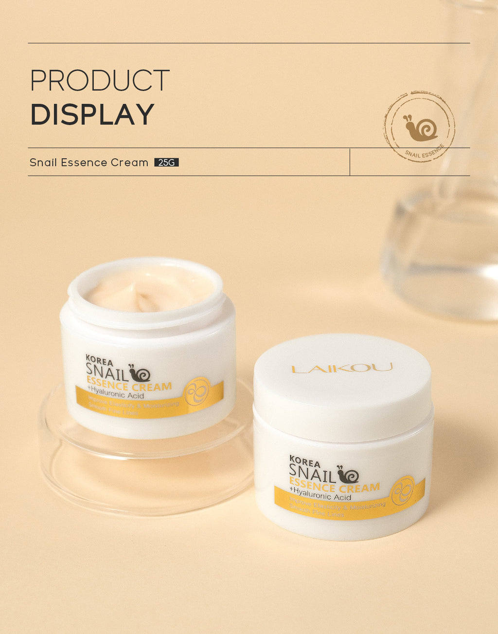 Snail Korea Moisturizing Skin Care Products Laikou Snail Cream