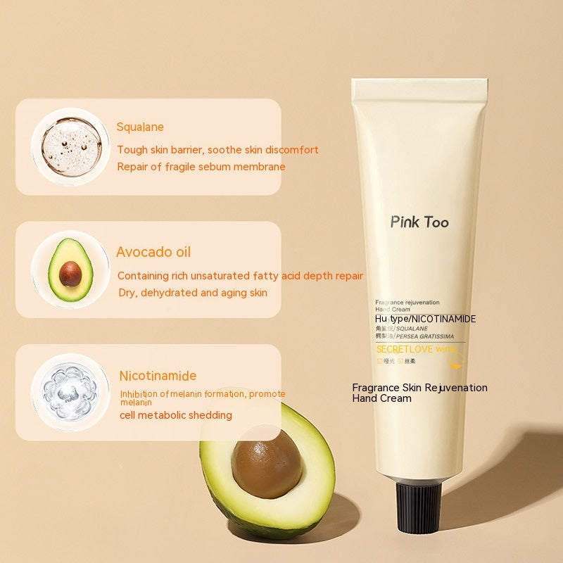 Pink Too Nicotinamide Fragrance Rejuvenation Hand Cream Small Moisturizing