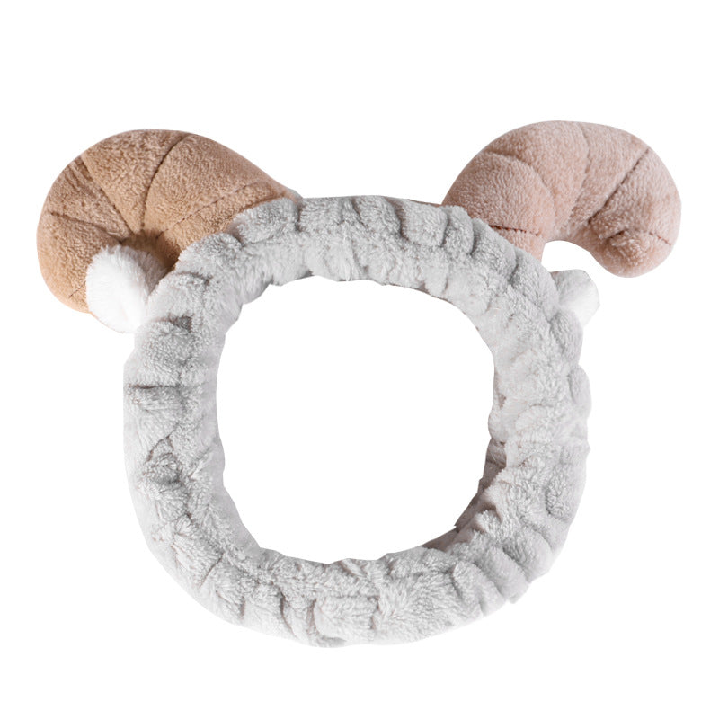 Korean-style High-grade Sports Headdress Makeup Mask High Skull Top Hair Band Headdress