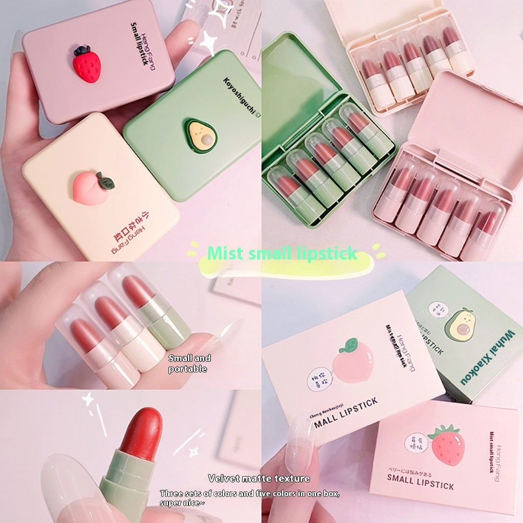 HengFang Fog Feeling Capsule Lipstick Matte Finish White Sample