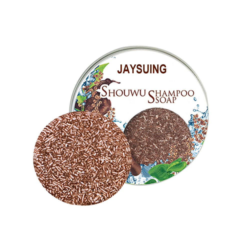 Jaysuing Polygonum Multiflorum Shampoo Soap Black Hair Black Hair Remove Mites And Dandruff