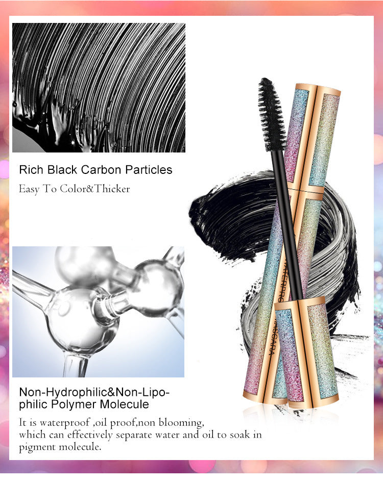 QIC Mascara 4D Dense Curl Without Staining Black