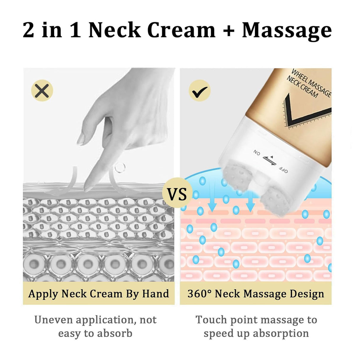 Firming AH-8 Lifting Moisturizing Firming Double-roller Neck Cream