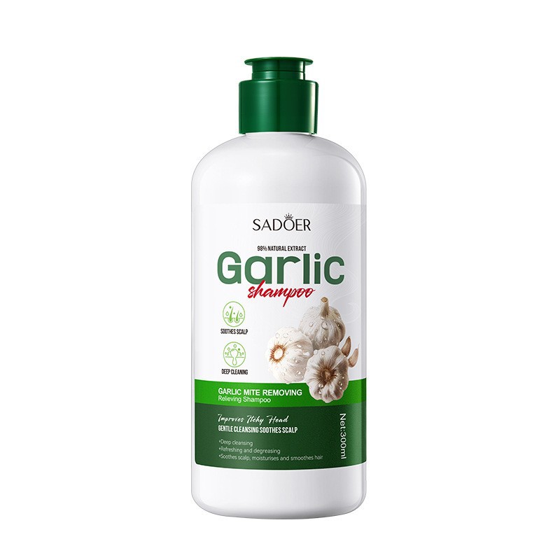 Sadoer Garlic Mite-Removal Soothing Shampoo For Deep Cleansing