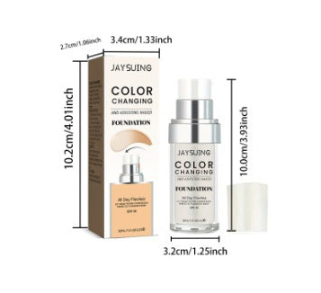 Jaysuing Concealer Oil Control Liquid Foundation Light Bottom