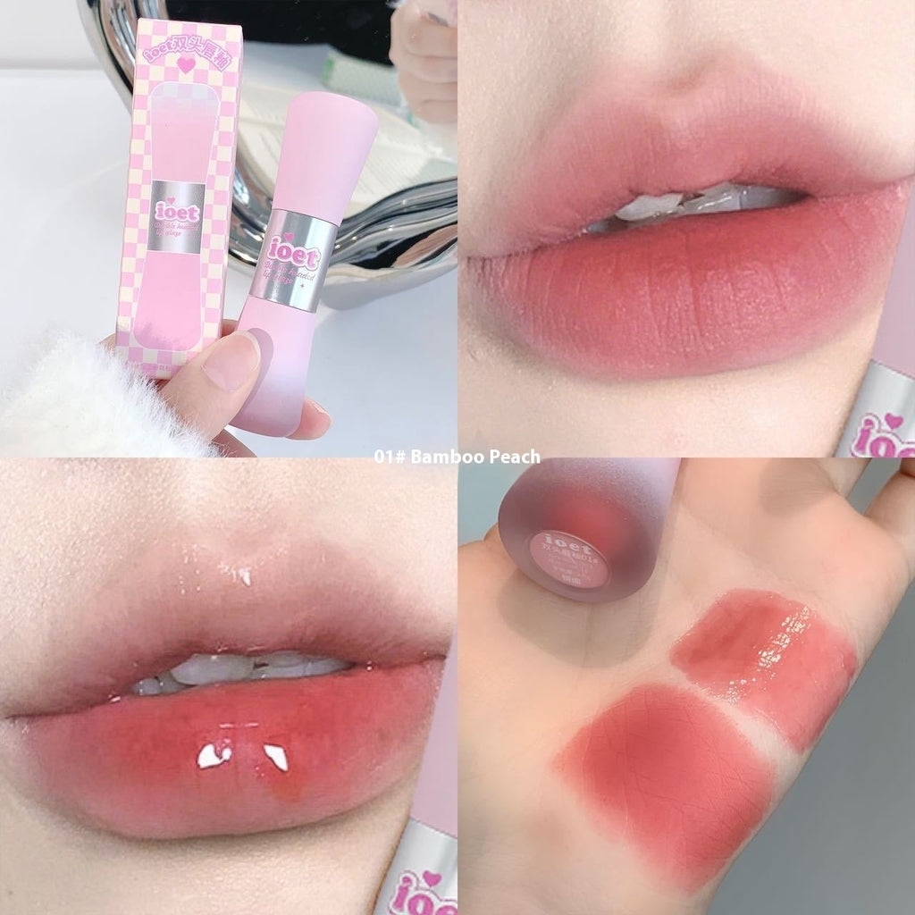 Ioet Double-headed Lip Lacquer Matte Finish Water Light Lipstick